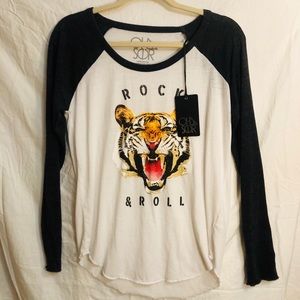 Rock & Roll Baseball Tee